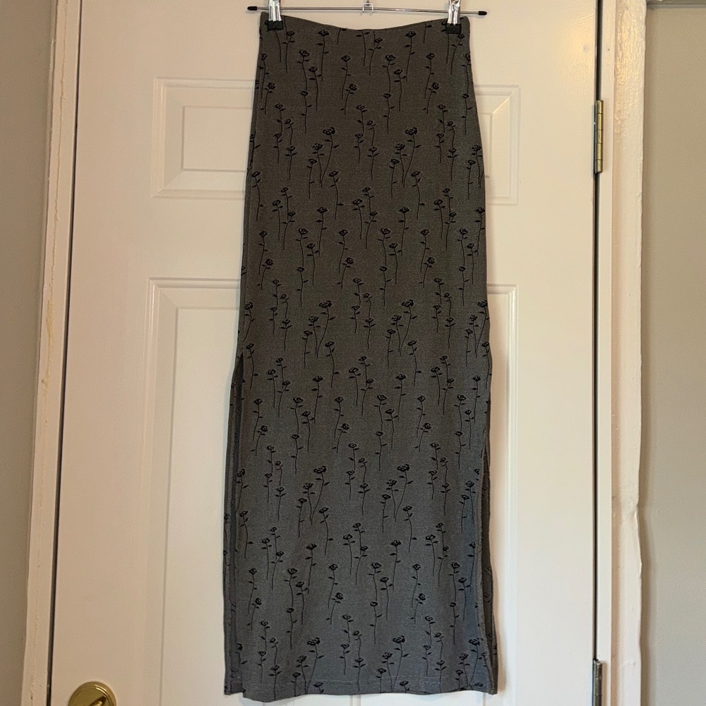 90's Floral Maxi Skirt